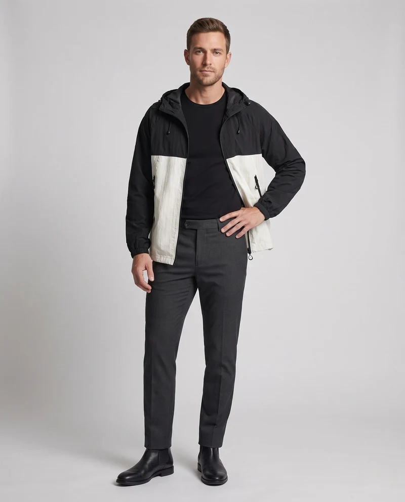 Herren Atmungsaktive Windjacke Nord Taschen