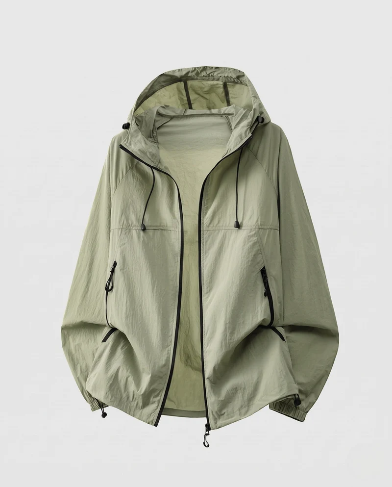 Herren Atmungsaktive Windjacke Nord Taschen
