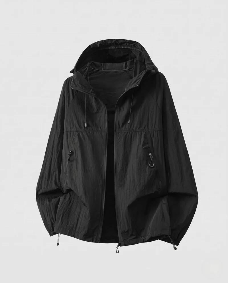 Herren Atmungsaktive Windjacke Nord Taschen