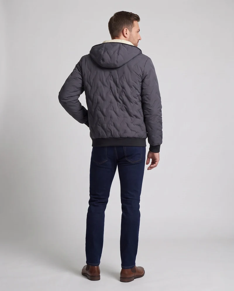 Herren Bequeme Fleecegefütterte Winterjacke Nord Taschen
