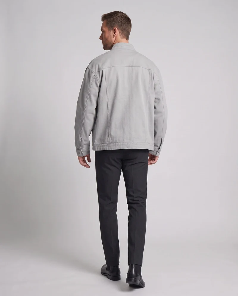 Herren Freizeitjacke mit hochschließendem Kragen und praktischen Ziertaschen Nord Taschen