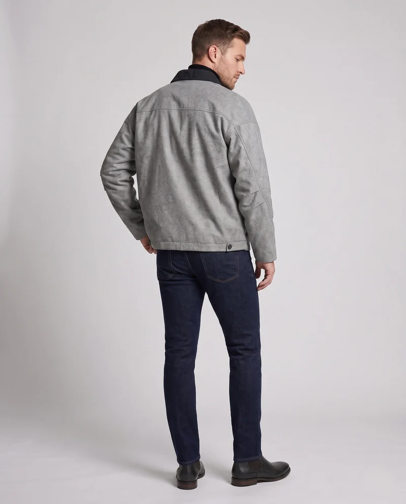 Herren Freizeitjacke mit weichem Fleece-Futter Nord Taschen