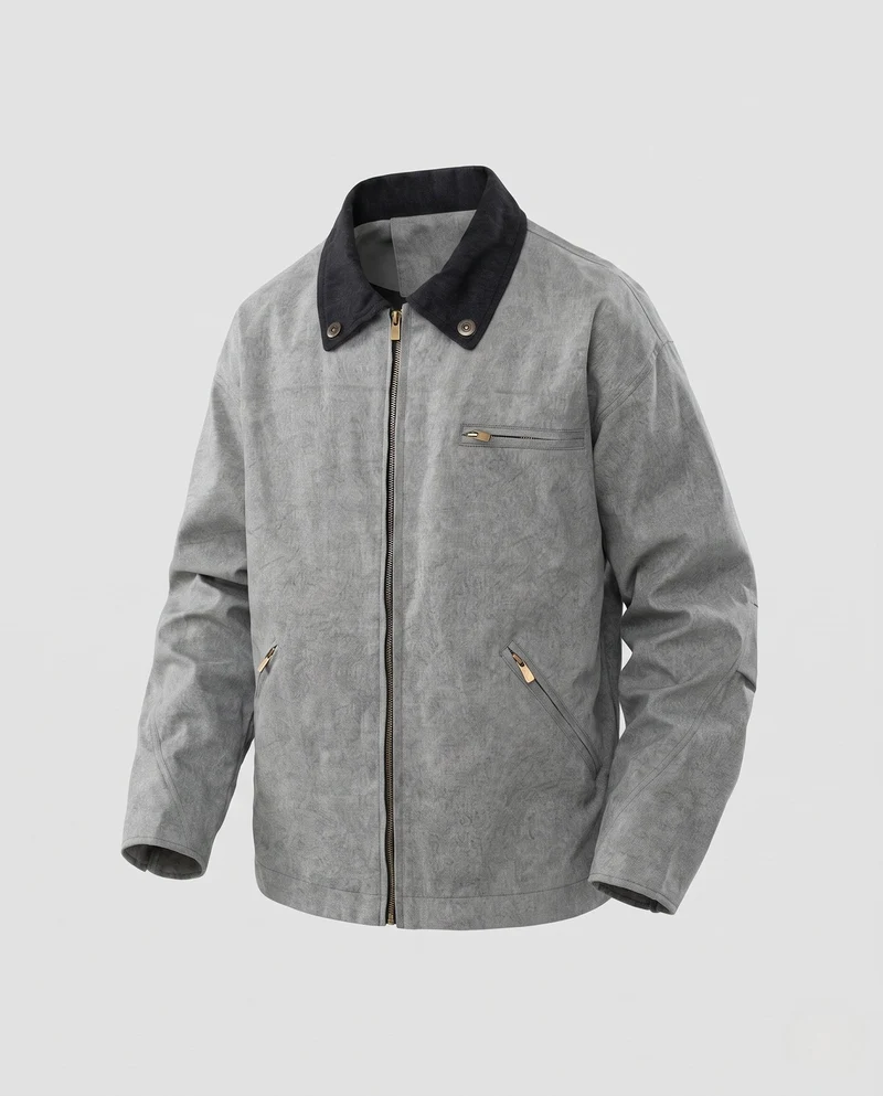 Herren Freizeitjacke mit weichem Fleece-Futter Nord Taschen