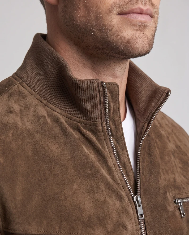 Herren Modische Bomberjacke mit strukturiertem Obermaterial Nord Taschen
