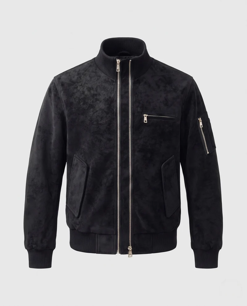 Herren Modische Bomberjacke mit strukturiertem Obermaterial Nord Taschen
