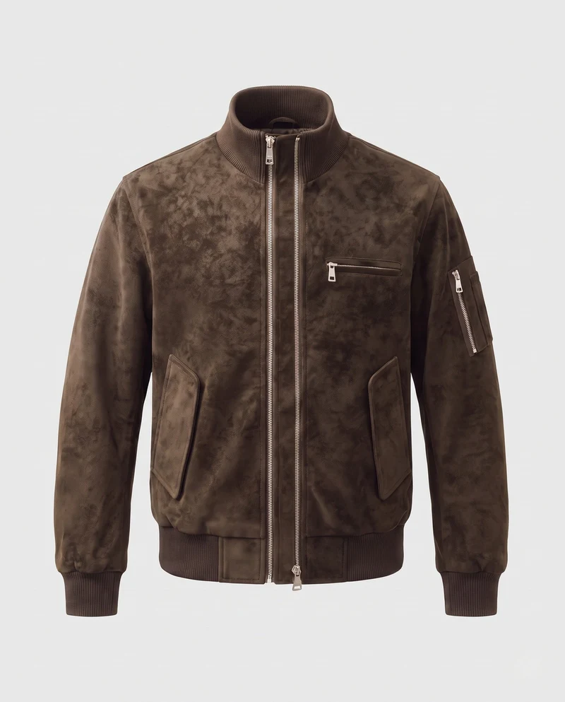 Herren Modische Bomberjacke mit strukturiertem Obermaterial Nord Taschen