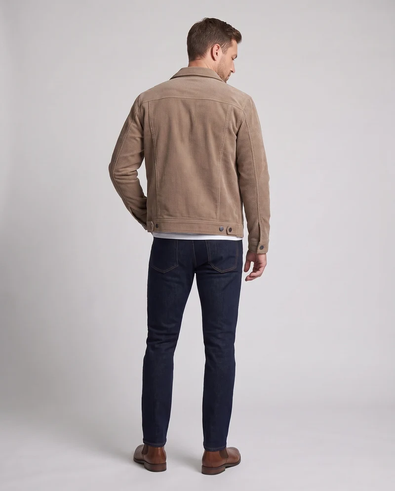 Herren Modische Cordjacke mit weichem Innenfutter Nord Taschen
