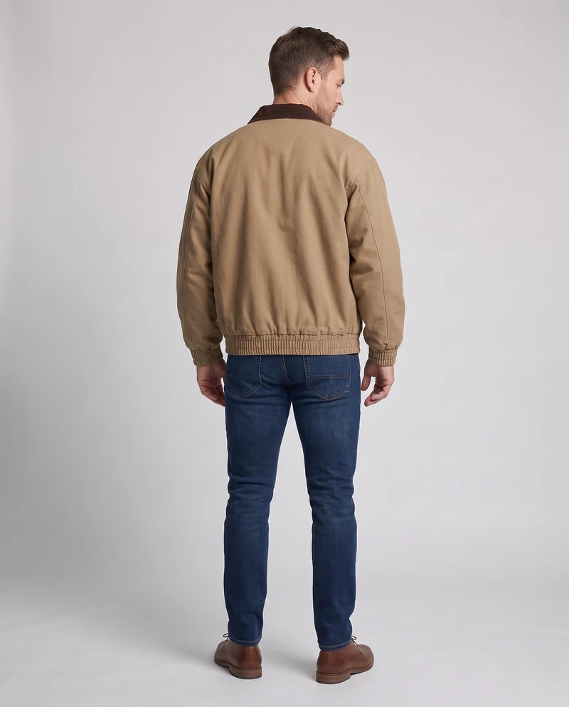 Herren Modische Freizeitjacke mit Reißverschluss Nord Taschen