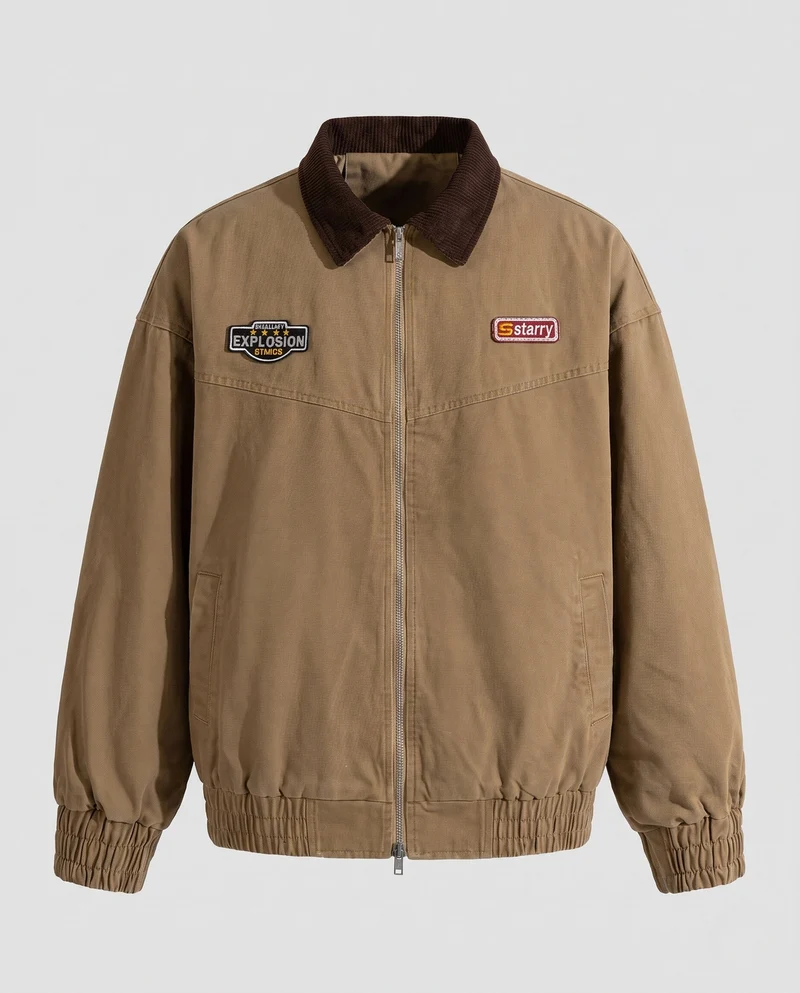 Herren Modische Freizeitjacke mit Reißverschluss Nord Taschen