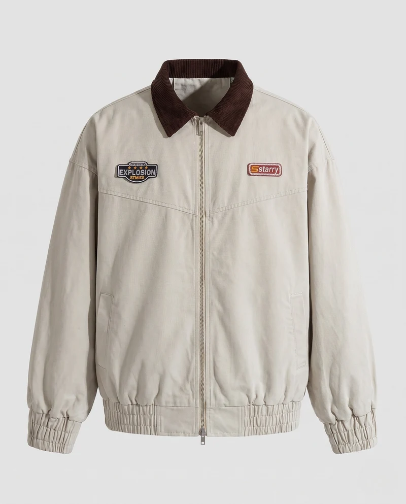 Herren Modische Freizeitjacke mit Reißverschluss Nord Taschen