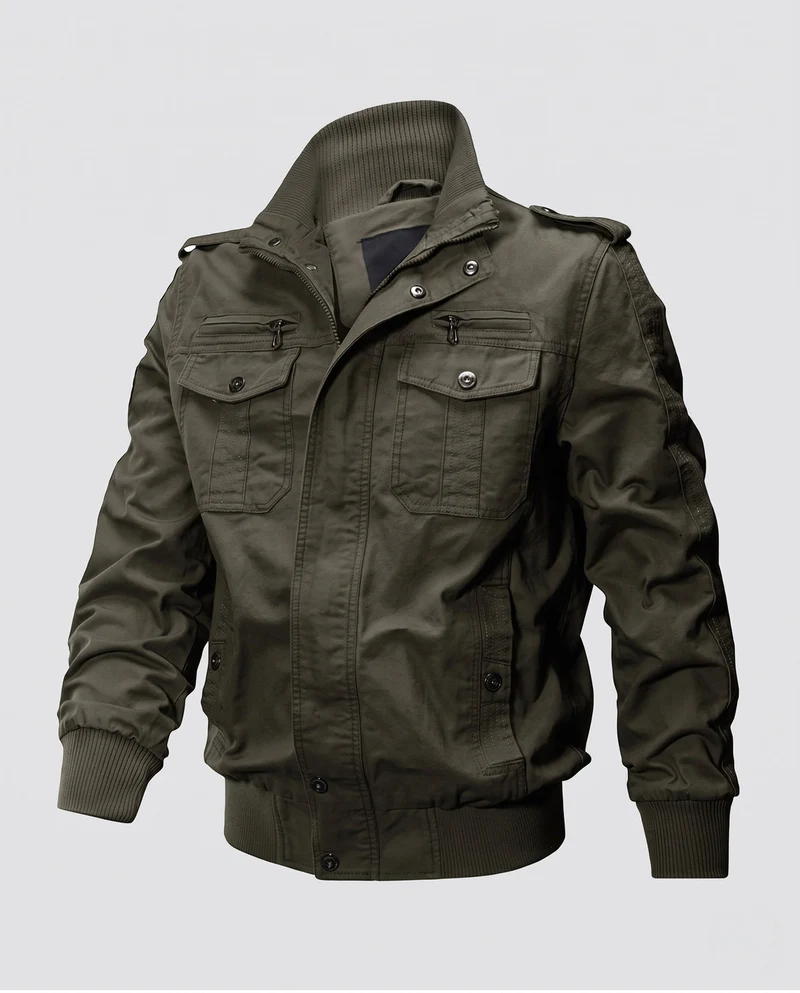 Herren stilvolle Utility-Jacke Nord Taschen
