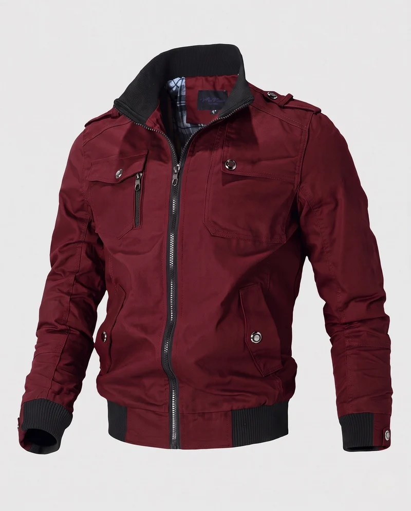 Herren Stylische Feldjacke mit praktischen Taschen Nord Taschen