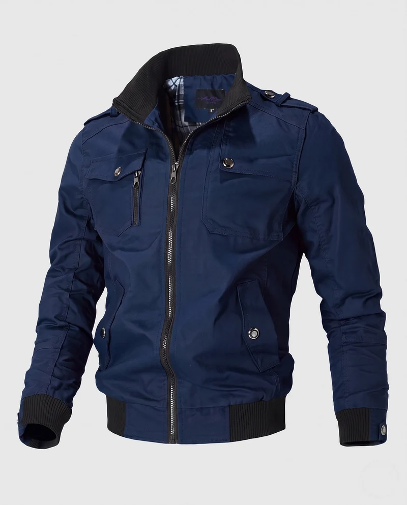Herren Stylische Feldjacke mit praktischen Taschen Nord Taschen