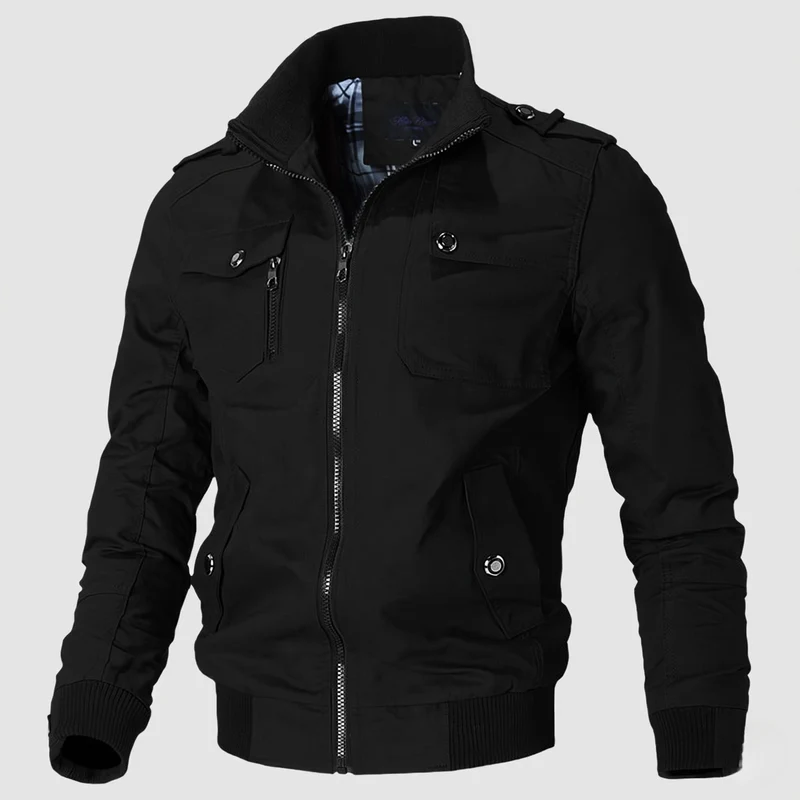 Herren Stylische Feldjacke mit praktischen Taschen Nord Taschen