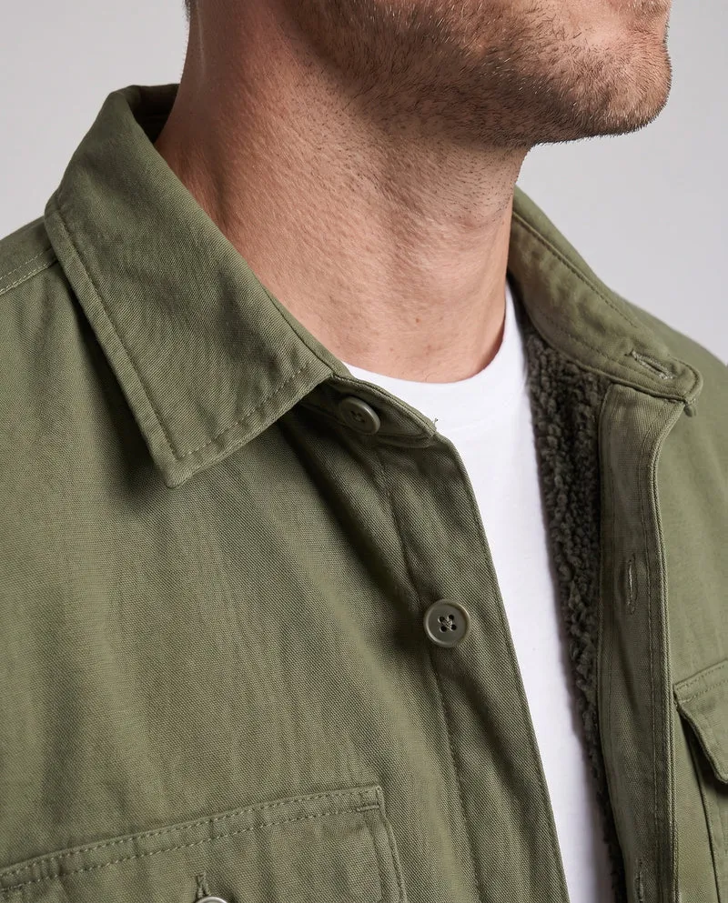 Herren warme Fleece-Jacke mit Innenfutter Nord Taschen