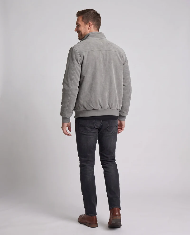 Herren weiche Fleecejacke mit hochabschließendem Kragen Nord Taschen