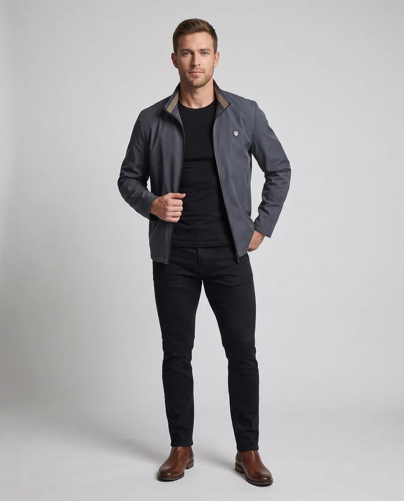 Herren Winddichte Sportjacke Nord Taschen