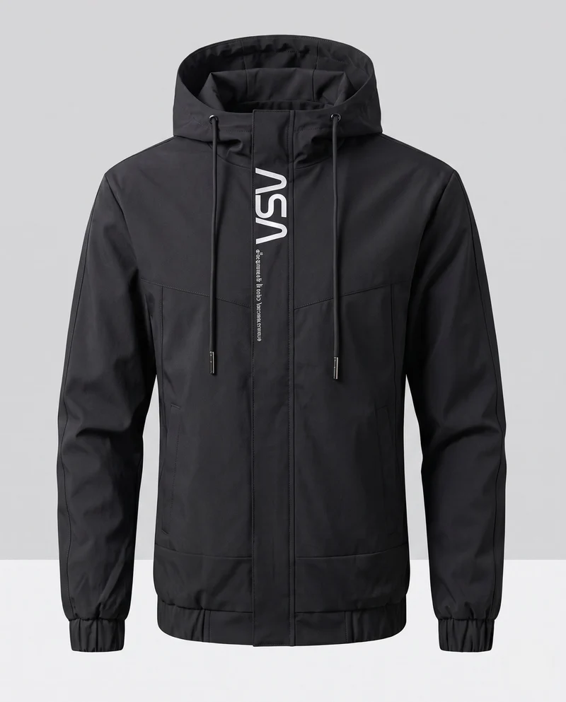 Herren Atmungsaktive Kapuzenjacke Nord Taschen