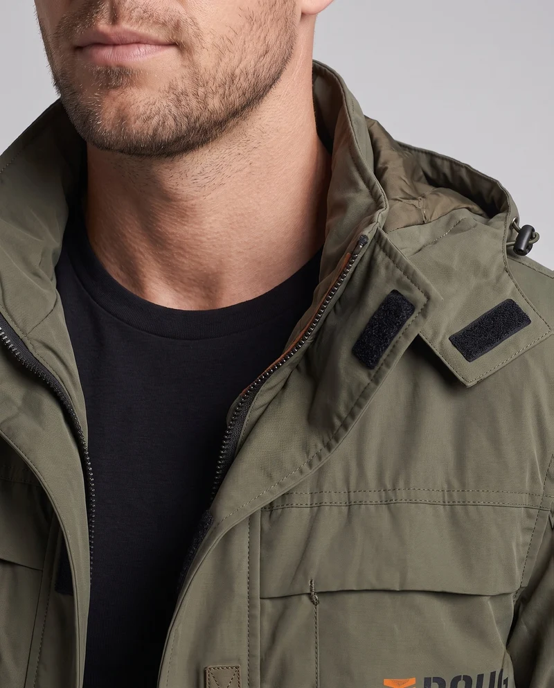 Herren Arctic-Comfort Parka mit voller Futter aus Kunstfell und multifunktionalen Taschen Nord Taschen