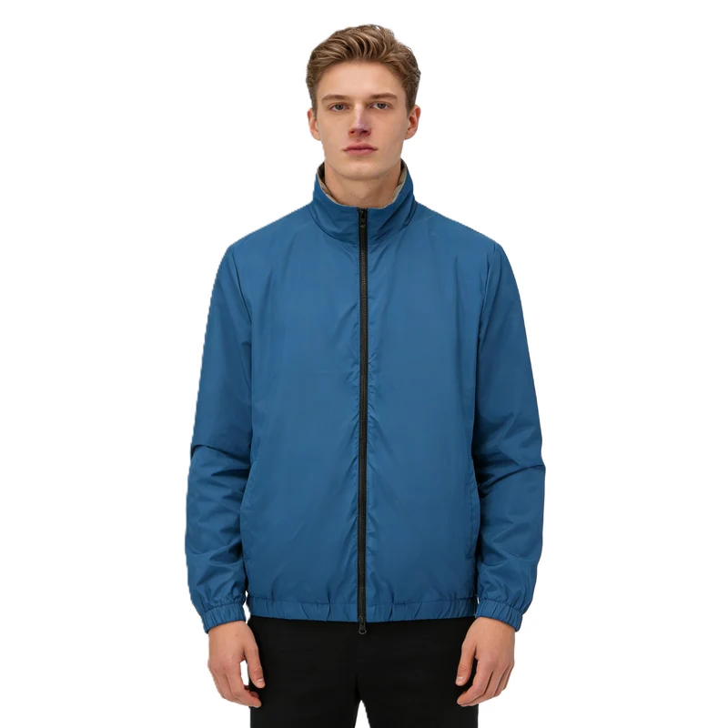 Herren Leichte Packbare Windbreaker-Jacke mit Zweiwege-Reißverschluss Nord Taschen