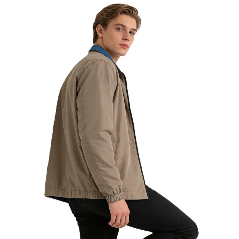 Herren Leichte Packbare Windbreaker-Jacke mit Zweiwege-Reißverschluss Nord Taschen