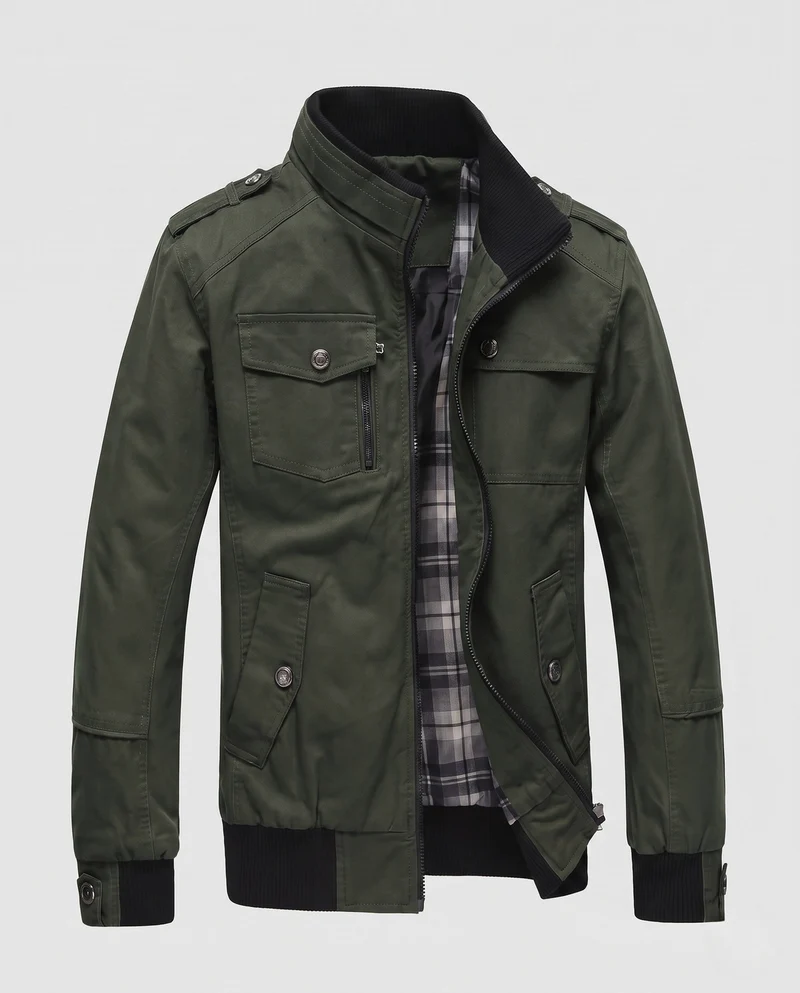 Leichter Feldblouson für Herren mit Stehkragen und Mehrfachtaschen Nord Taschen