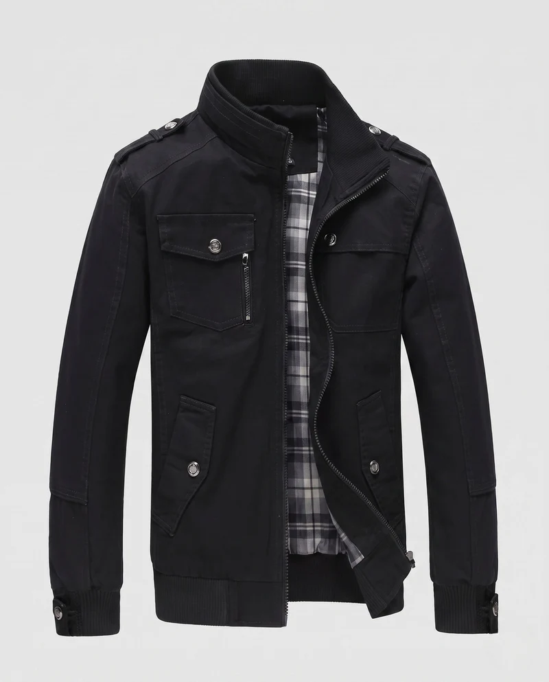 Leichter Feldblouson für Herren mit Stehkragen und Mehrfachtaschen Nord Taschen