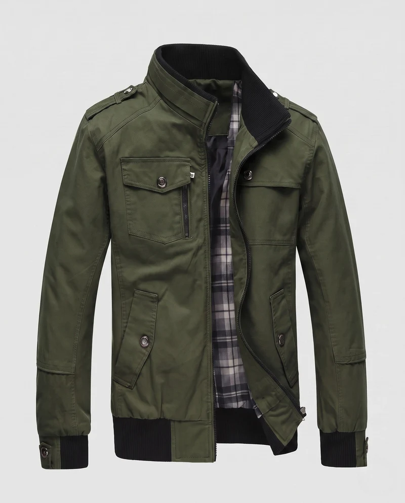 Leichter Feldblouson für Herren mit Stehkragen und Mehrfachtaschen Nord Taschen