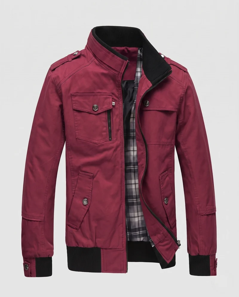 Leichter Feldblouson für Herren mit Stehkragen und Mehrfachtaschen Nord Taschen