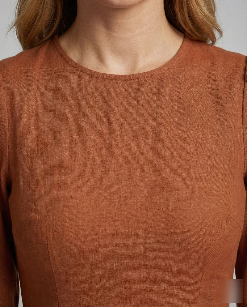 Damen luftig geschnittenes Maxikleid mit Kräuselrock