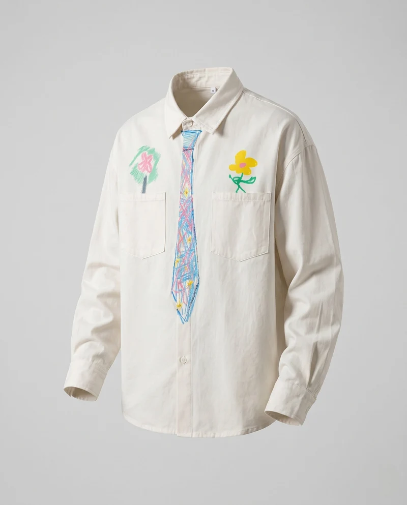 Unisex Kreatives Langarmshirt Nord Taschen