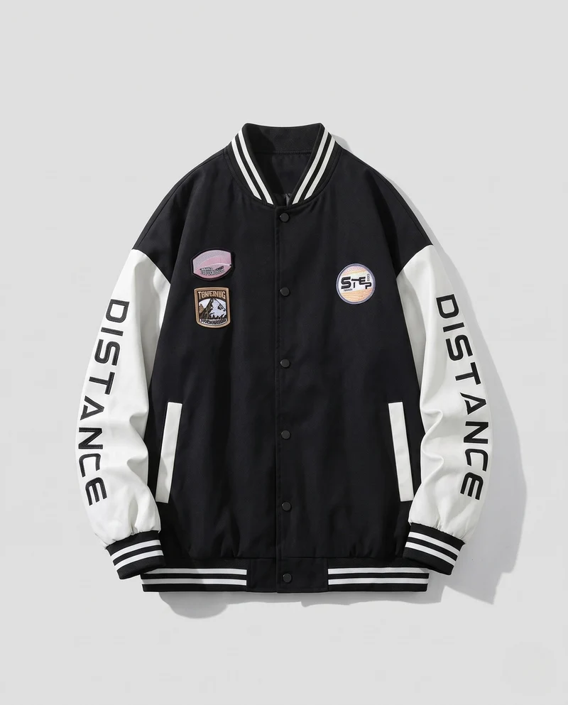 Unisex Stylische Übergroße Collegejacke Nord Taschen