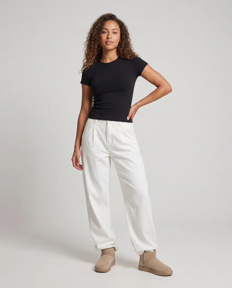 Unisex Weite Baumwollhose Nord Taschen
