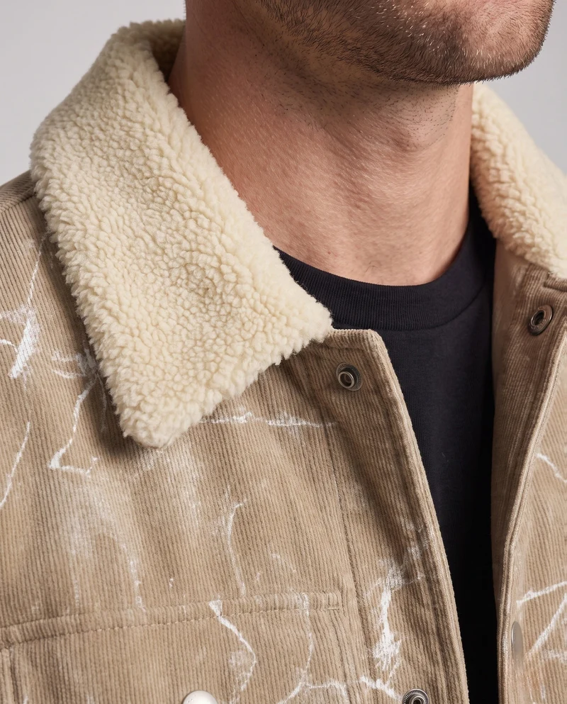 Herren Bequeme und stilvolle Cordjacke Nord Taschen