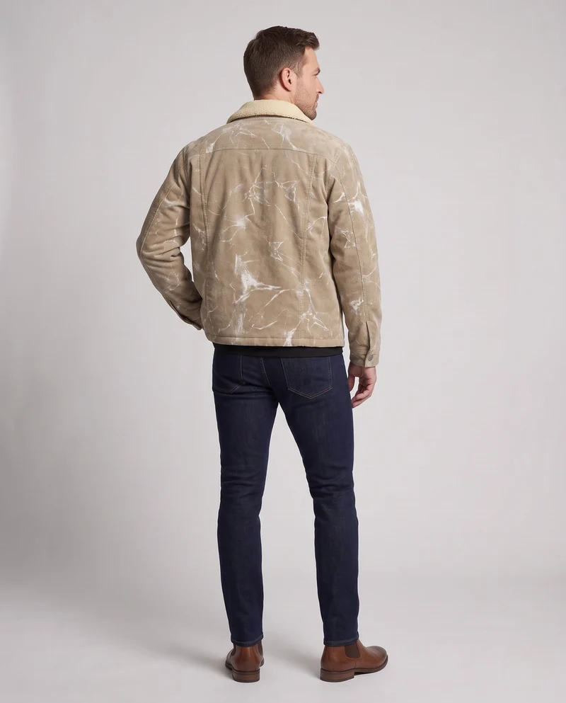 Herren Bequeme und stilvolle Cordjacke Nord Taschen