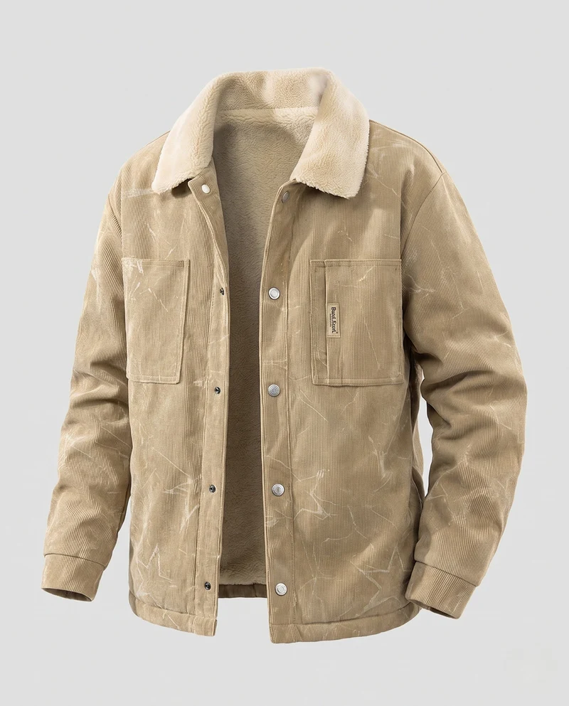 Herren Bequeme und stilvolle Cordjacke Nord Taschen