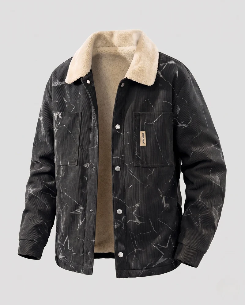 Herren Bequeme und stilvolle Cordjacke Nord Taschen