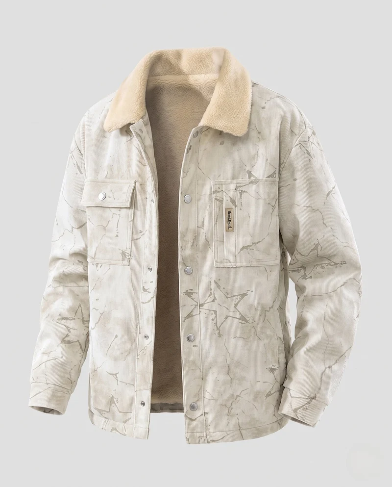 Herren Bequeme und stilvolle Cordjacke Nord Taschen