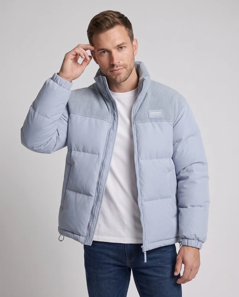 Herren Bequeme und stilvolle Steppjacke Nord Taschen