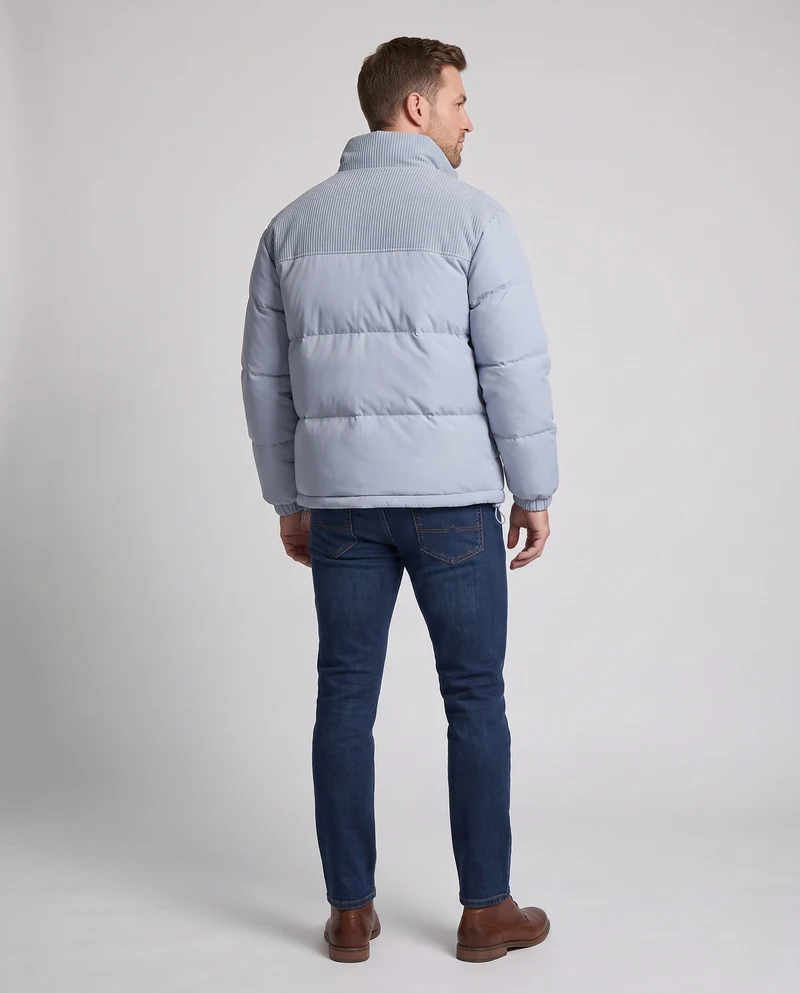 Herren Bequeme und stilvolle Steppjacke Nord Taschen