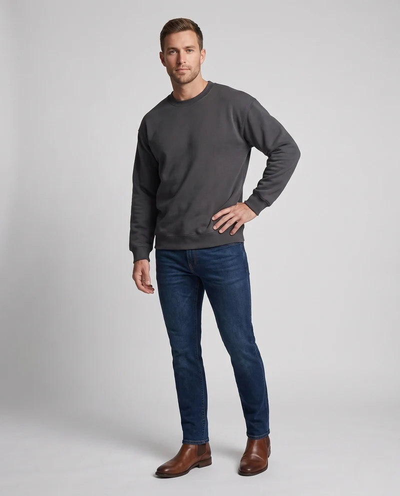 Herren Bequemer Pullover Nord Taschen