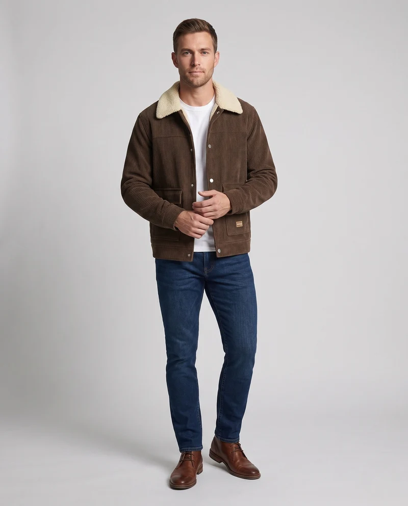 Herren Cordjacke im stylischen Schnitt Nord Taschen