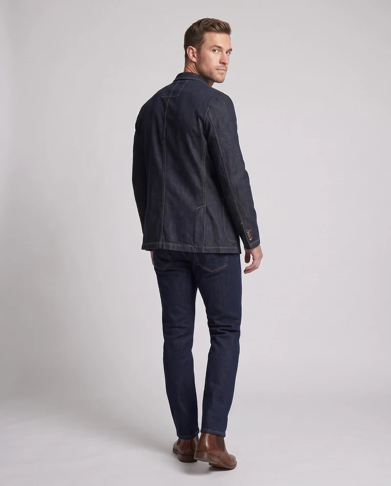 Herren Denim Blazer Nord Taschen