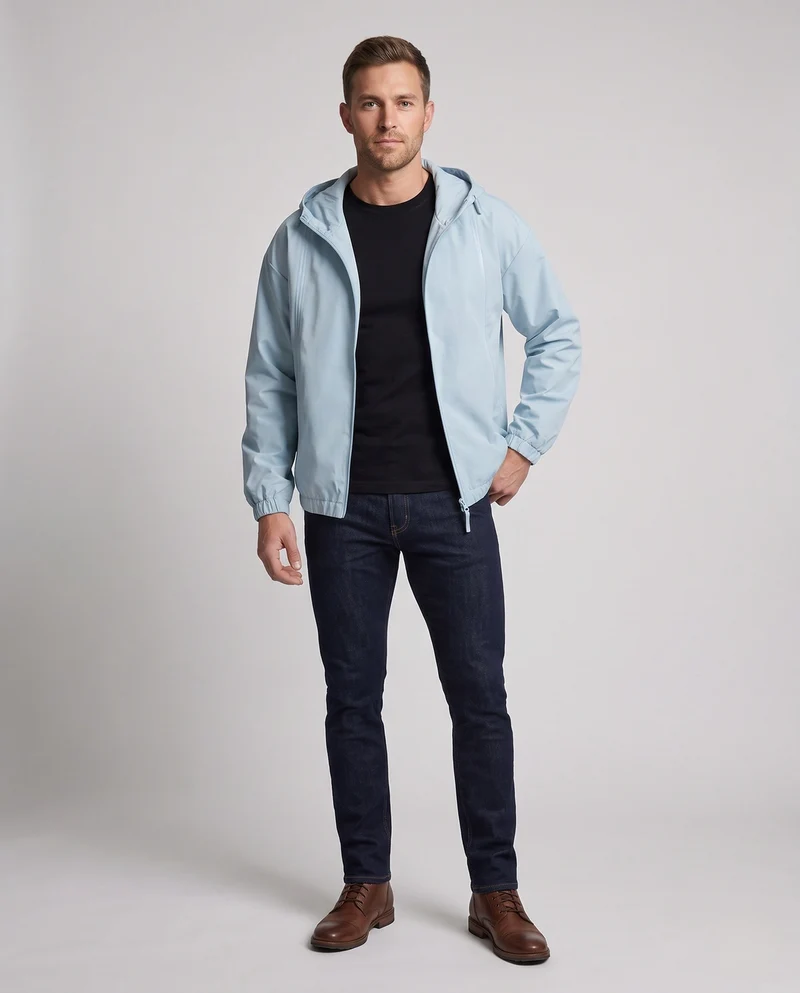 Herren Funktionale Kapuzenjacke Nord Taschen