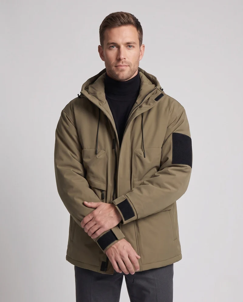 Herren Funktionale Outdoorjacke mit großzügigen Taschen Nord Taschen