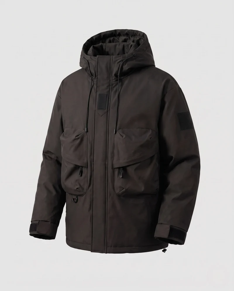 Herren Funktionale Outdoorjacke mit großzügigen Taschen Nord Taschen