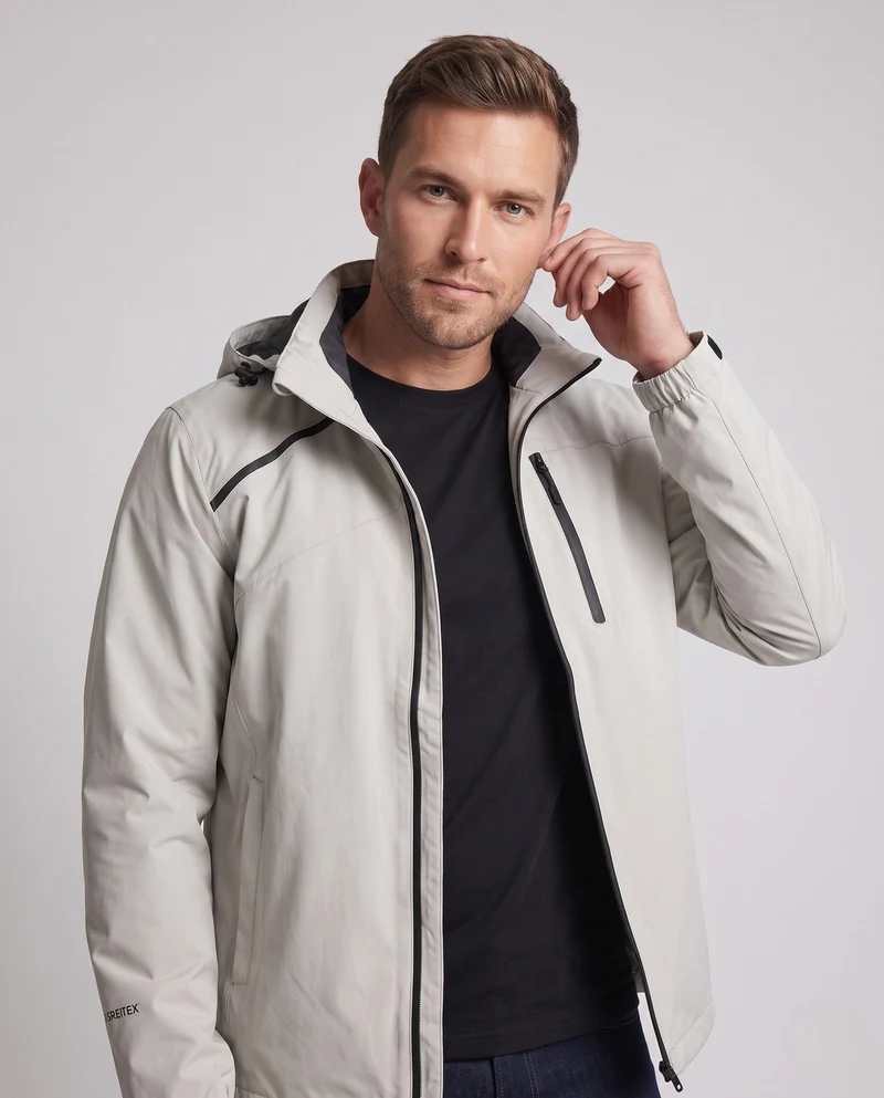 Herren Funktionale Regenjacke Nord Taschen