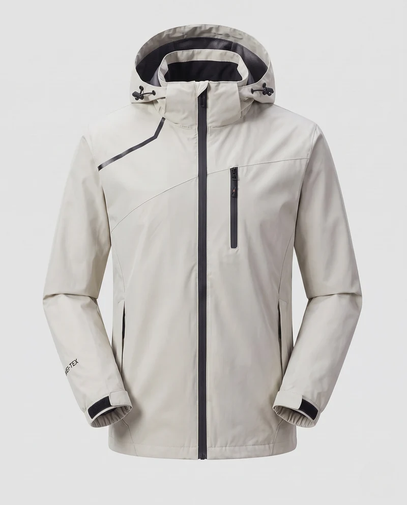 Herren Funktionale Regenjacke Nord Taschen
