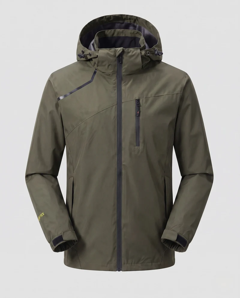 Herren Funktionale Regenjacke Nord Taschen