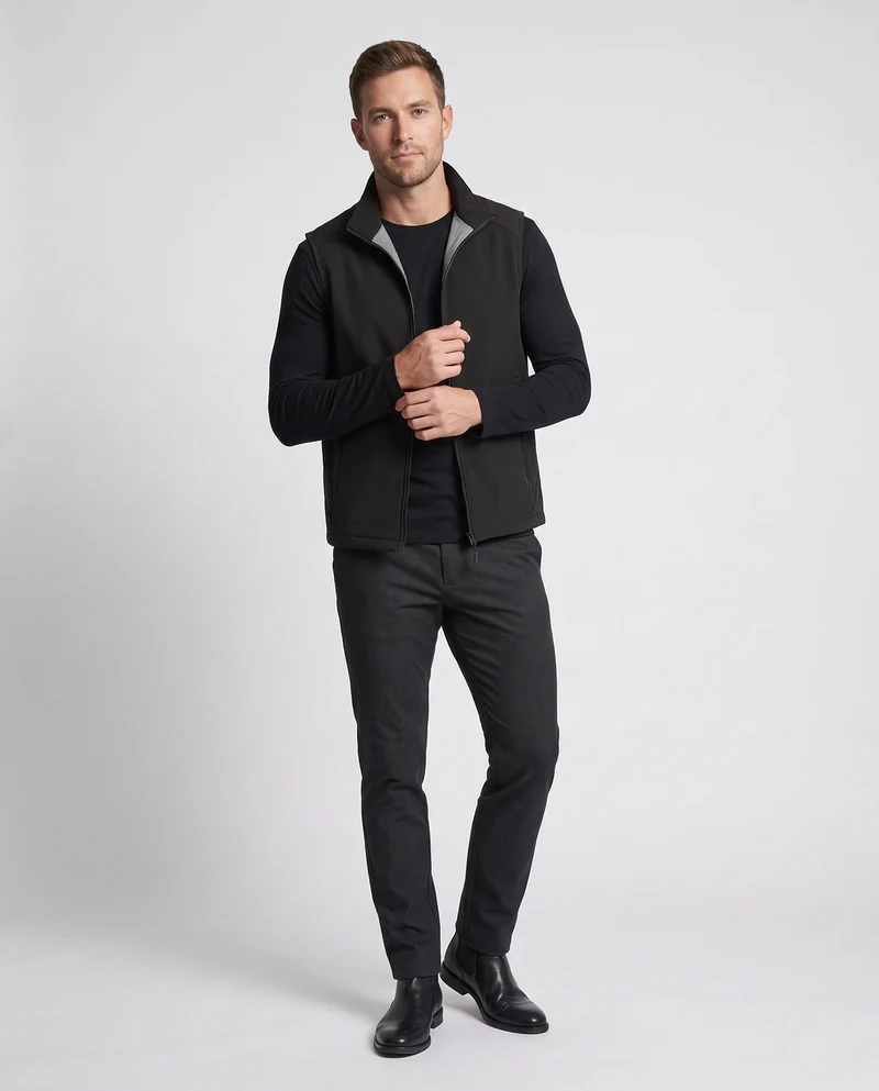 Herren Funktionale Softshell-Weste Nord Taschen